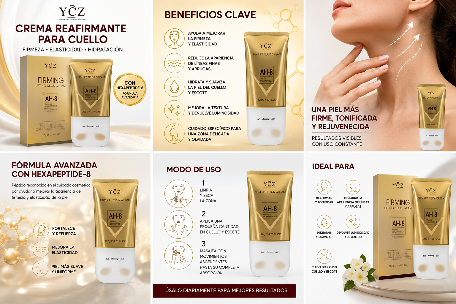 Crema Ycz Reafirmante Para Cuello